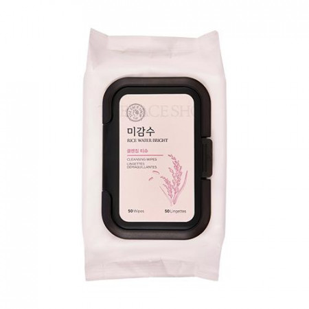 RICE WATER BRIGHT CLEANSING FACIAL WIPES